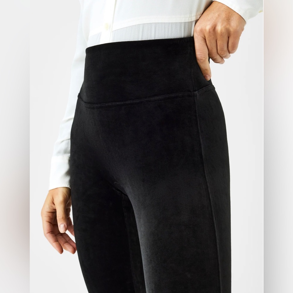 Spanx Black Velvet Leggings